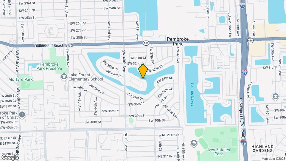 3825 SW 33rd St Map and Location Details