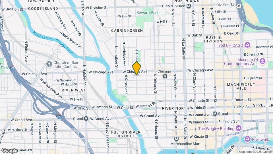 757 N Hudson Ave Map and Location Details