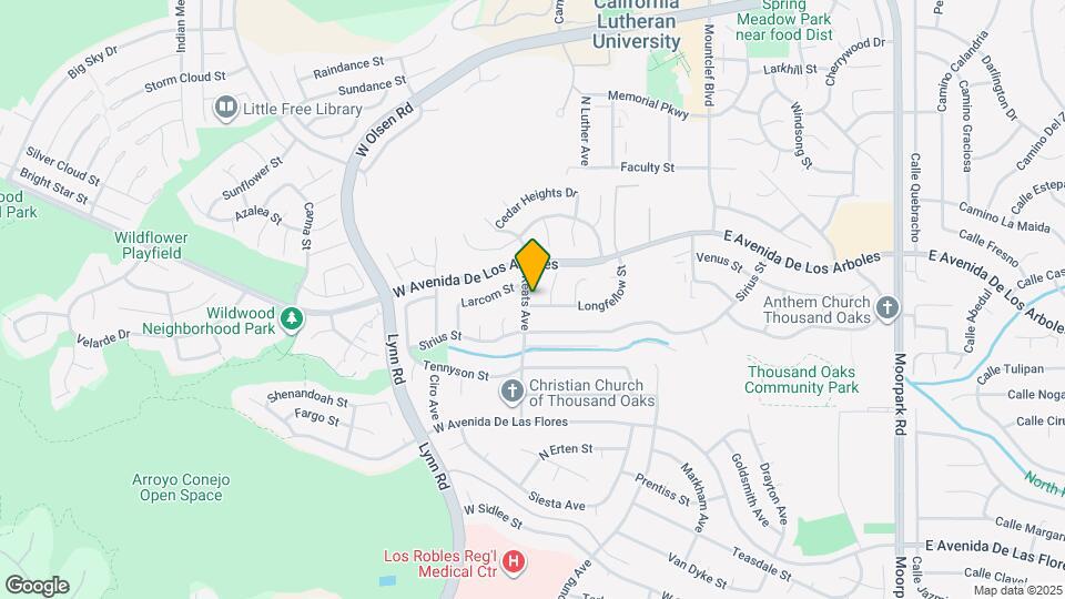 233 Longfellow St Map and Location Details