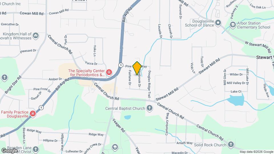 3665 Glenbrook Dr Map and Location Details