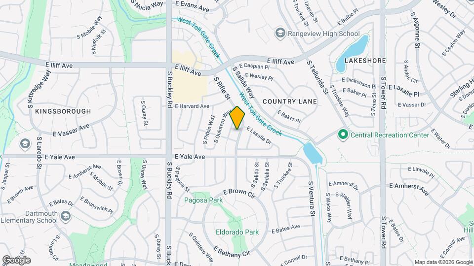 2573 S Rifle St Mapa y Detalles de la Ubicación