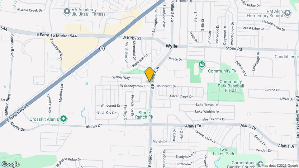 300 W Stoneybrook Dr Map and Location Details