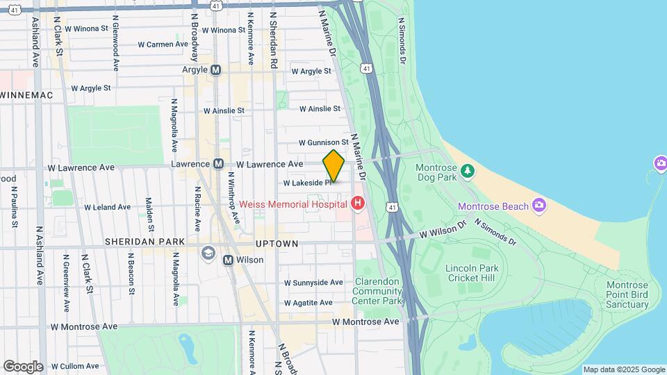 827 W Lakeside Pl, Unit 604 Mapa y Detalles de la Ubicación