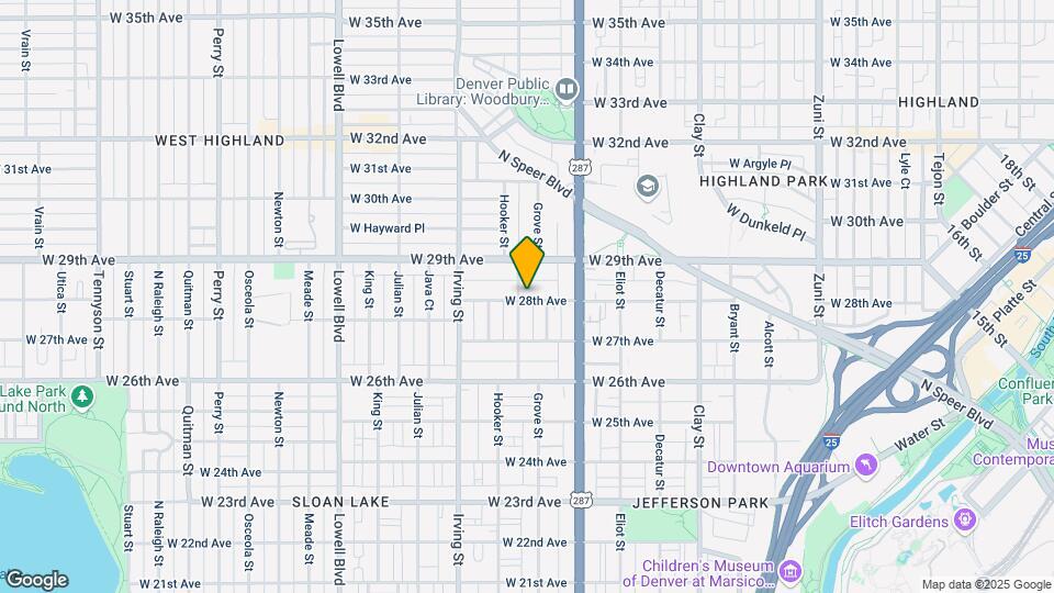 3127 W 28th Ave Map and Location Details