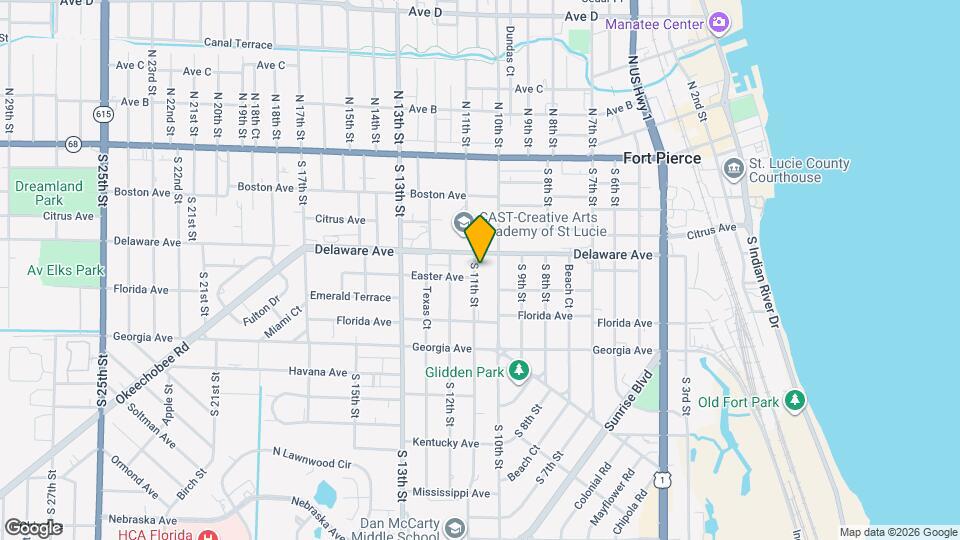 516 S 11th St Map and Location Details