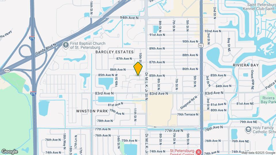 8522 10th St N, Unit C Mapa y Detalles de la Ubicación