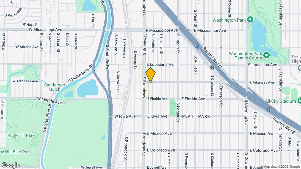 1411 S Lincoln St Map and Location Details