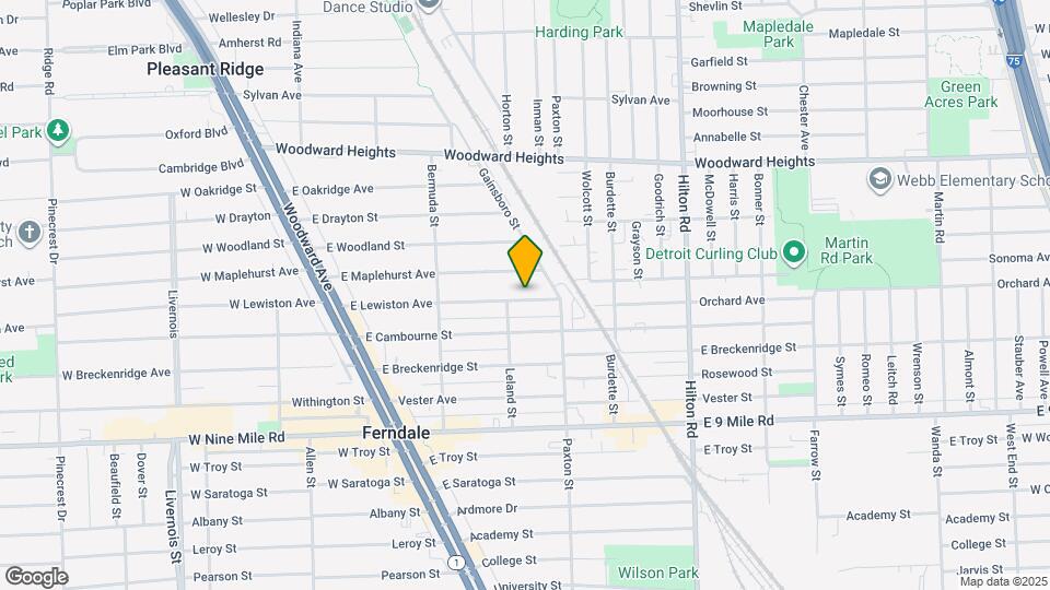 575 E Lewiston Ave Map and Location Details