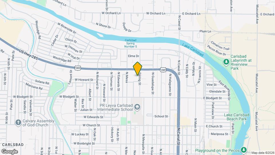 1031 Spring St Map and Location Details