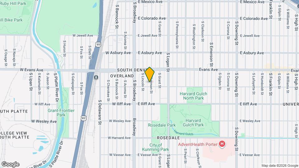 2191 S Sherman St Map and Location Details