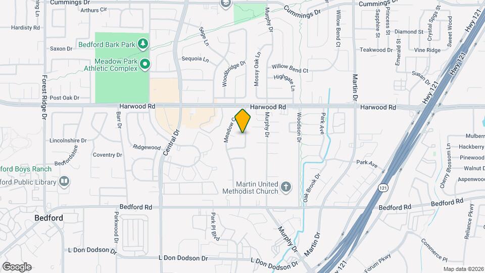 2717 Meadow Green Map and Location Details