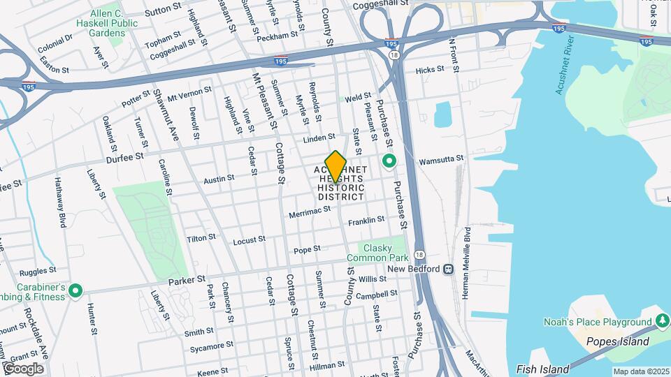 Acushnet Heights Map and Location Details