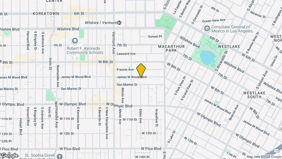 2734 James M Wood Blvd Map and Location Details