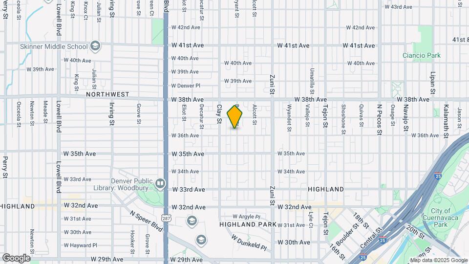 3611 Bryant St Map and Location Details