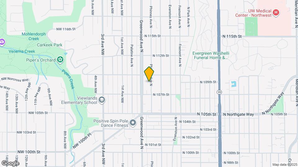 10733 Phinney Ave N, Unit A Map and Location Details