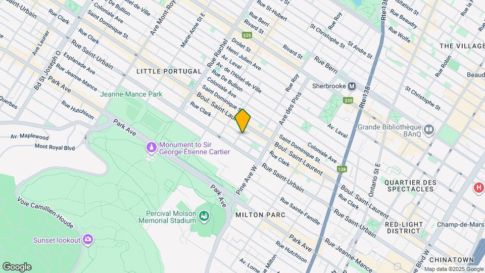 3850 Clark Rue Map and Location Details