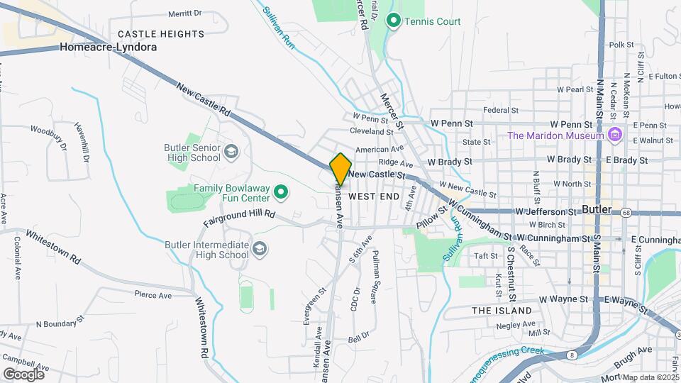 109 Hansen Ave Map and Location Details