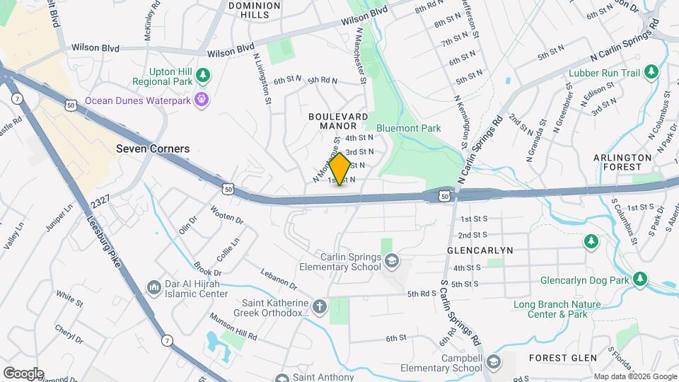 5921 Arlington Blvd Map and Location Details