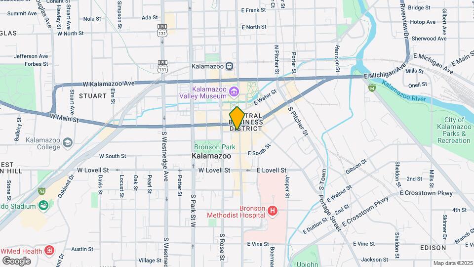 128 S Kalamazoo Mall Map and Location Details