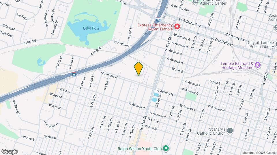 1804 W Avenue H Map and Location Details