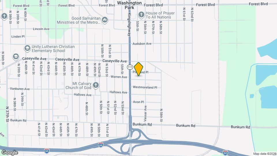 5617 Warren Ave Mapa y Detalles de la Ubicación