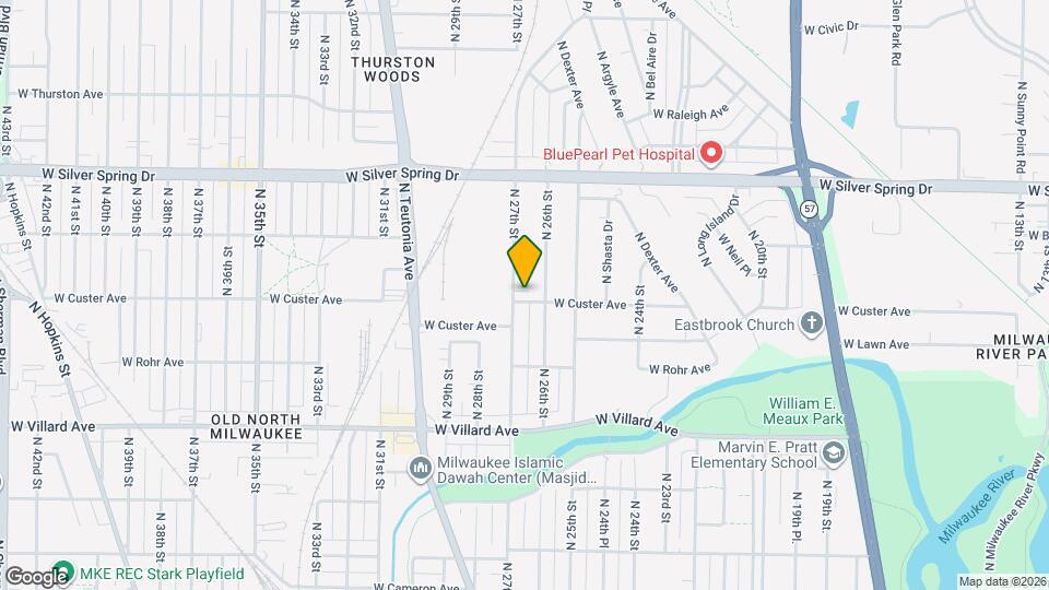 2650 W Custer Ave Map and Location Details