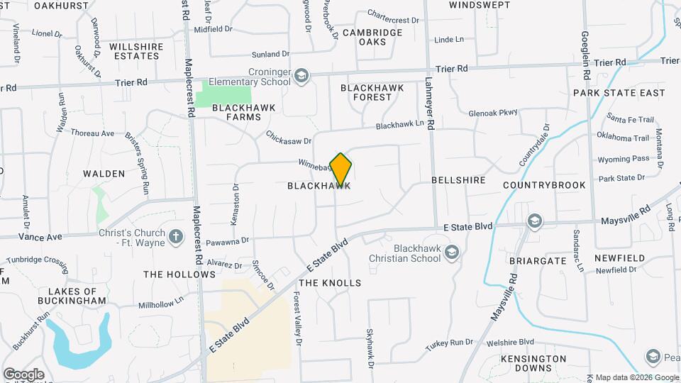 3226 Arrowwood Dr Map and Location Details