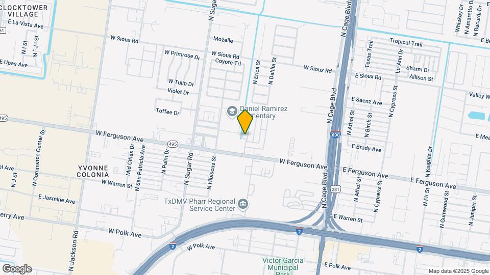 2109 N Erica St Mapa y Detalles de la Ubicación