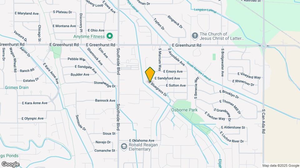 2607 S Bluegrass Dr Map and Location Details