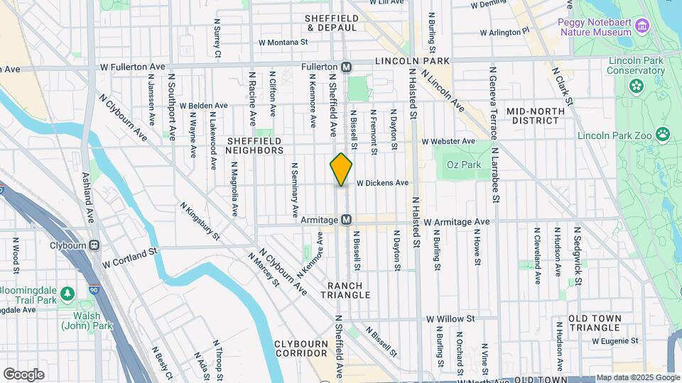 2049 N Sheffield Ave Map and Location Details