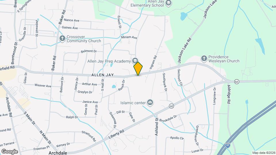 1122 E Fairfield Rd Map and Location Details