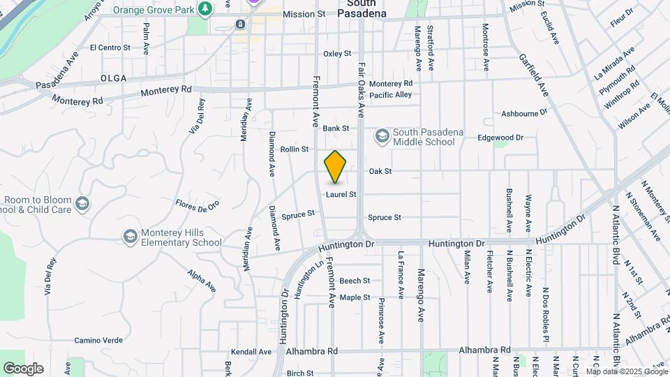 1420 Laurel St Map and Location Details