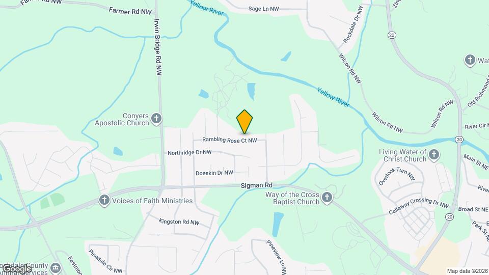 850 Rambling Rose Ct NW Mapa y Detalles de la Ubicación