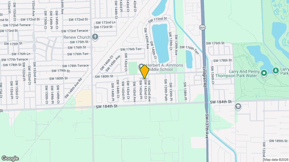 18050 SW 142nd Ct Map and Location Details