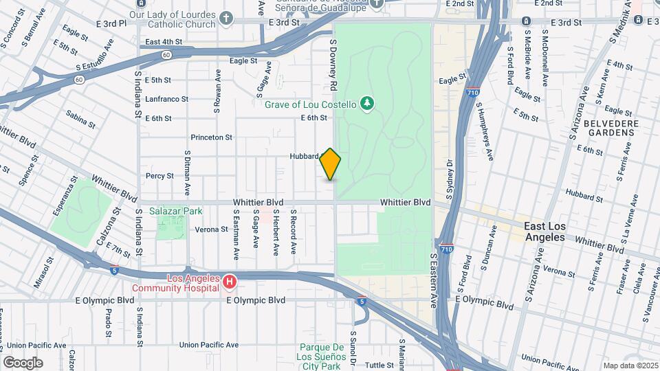 823 S Downey Rd Map and Location Details