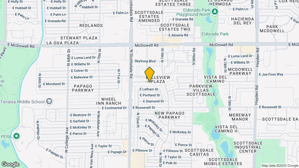 7301 E Belleview St Map and Location Details