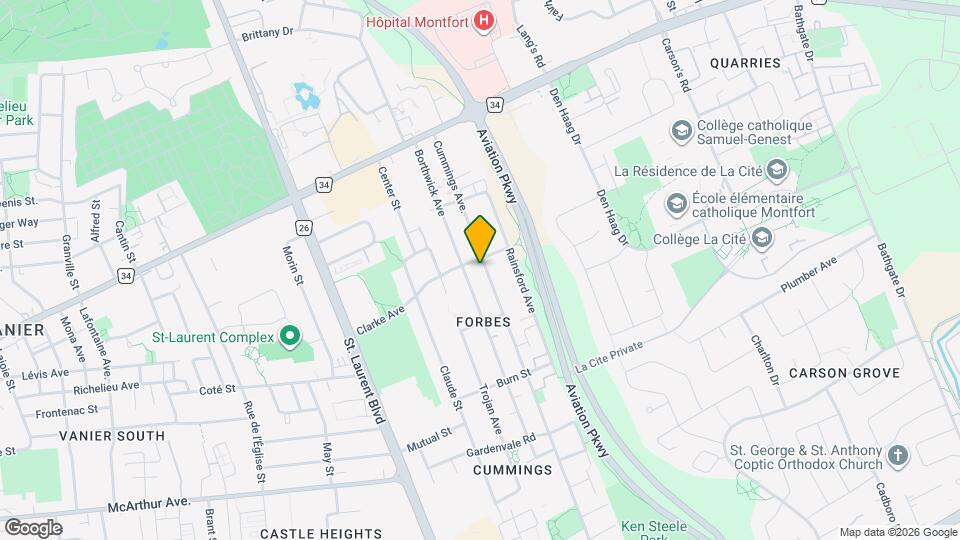 726 Cummings Ave. Map and Location Details