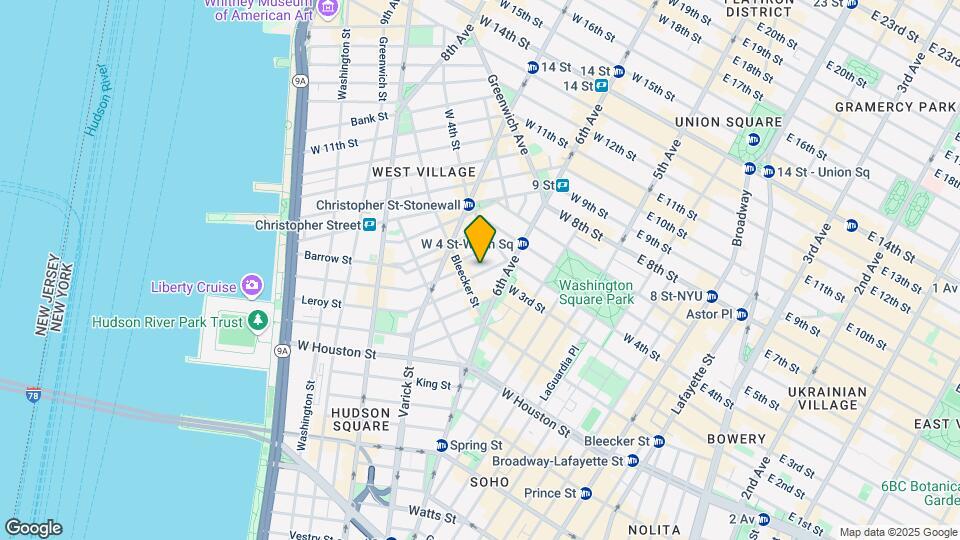 25 Cornelia Street Mapa y Detalles de la Ubicación