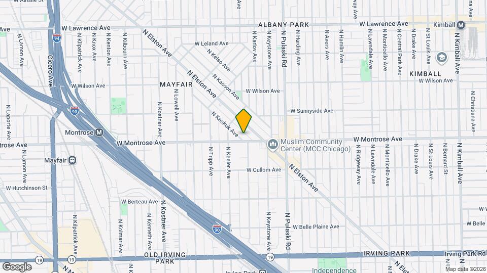 4405 N Keokuk Ave Map and Location Details