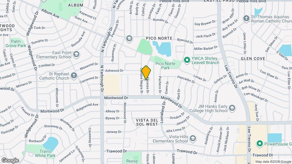 2205 Escarpa Dr Map and Location Details