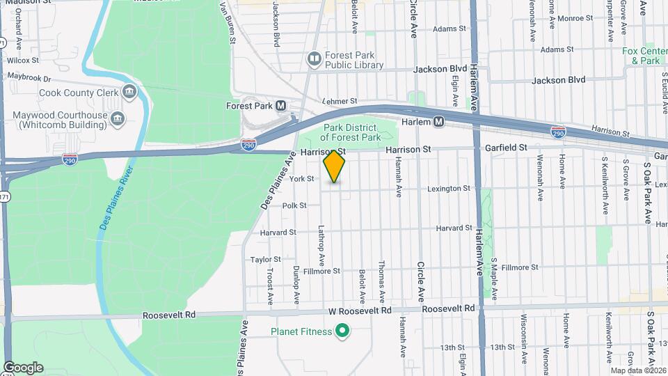 847 Ferdinand Ave, Unit 2 Map and Location Details