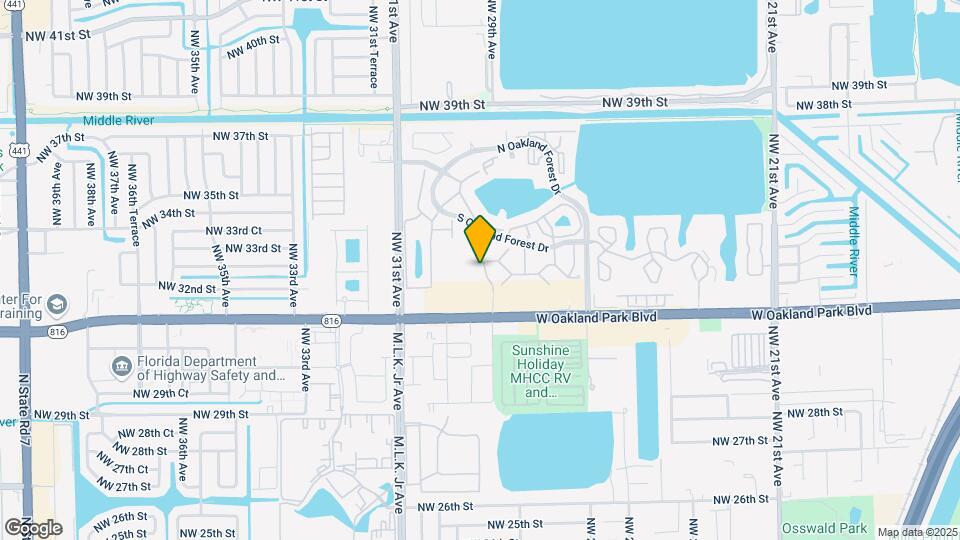 3105 Oakland Shores Dr Map and Location Details