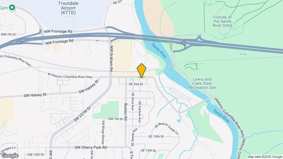 124 SE Harlow Ave Map and Location Details