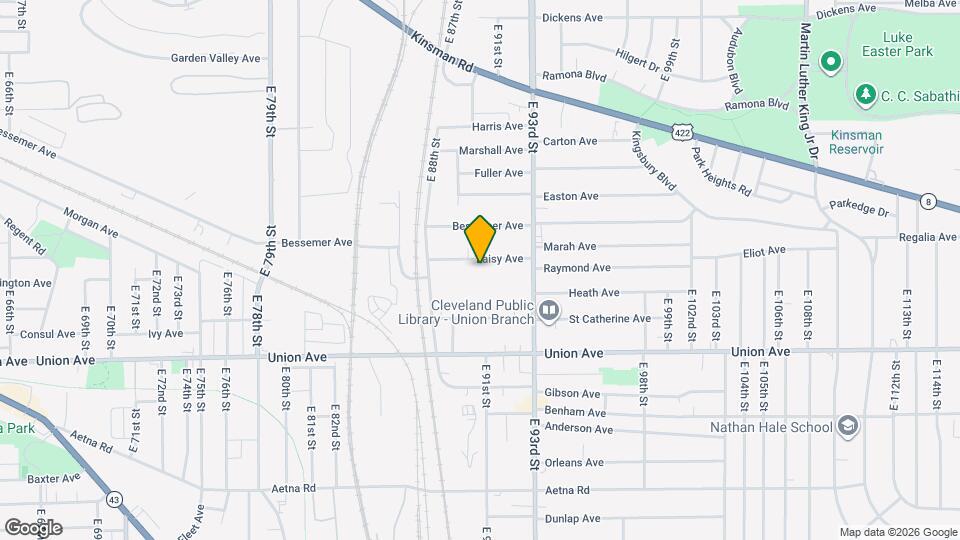 9014 Laisy Ave, Unit UP Map and Location Details