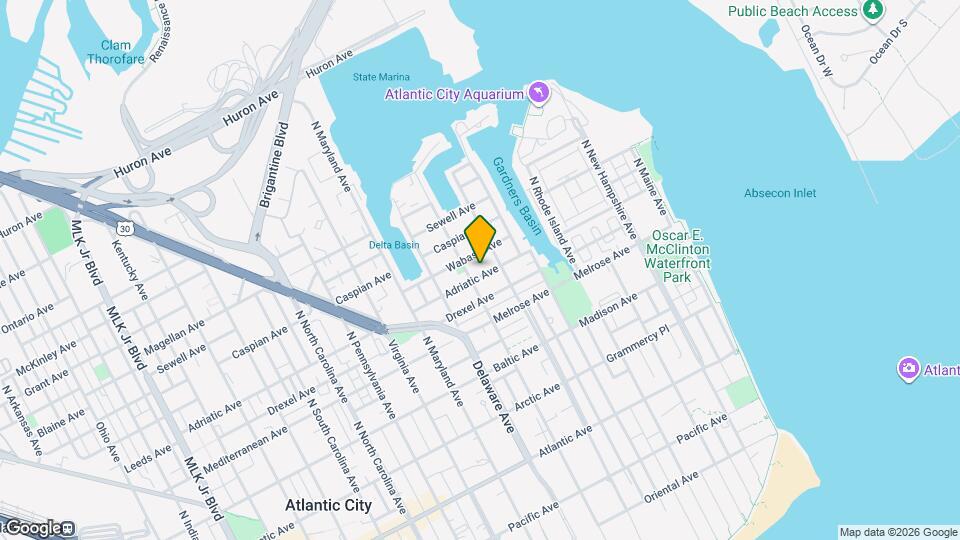 609 Adriatic Ave Map and Location Details