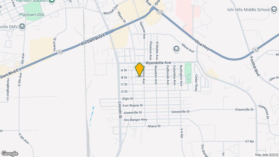 2127 B Street Map and Location Details