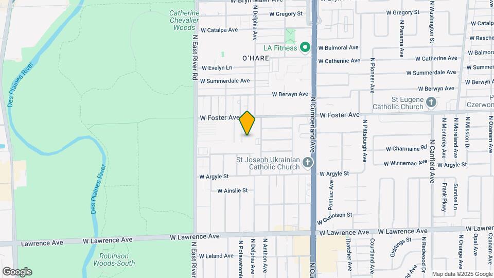 8635 W Foster Ave Map and Location Details