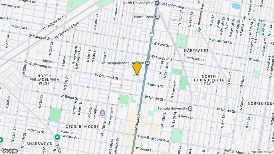 2118 N Carlisle St Map and Location Details