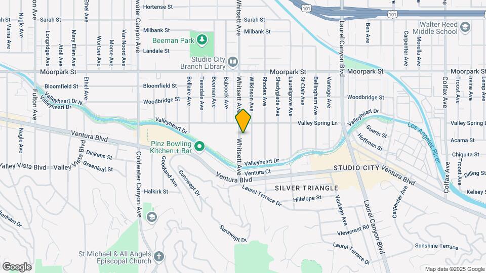 4128-4136 Whitsett Ave Map and Location Details