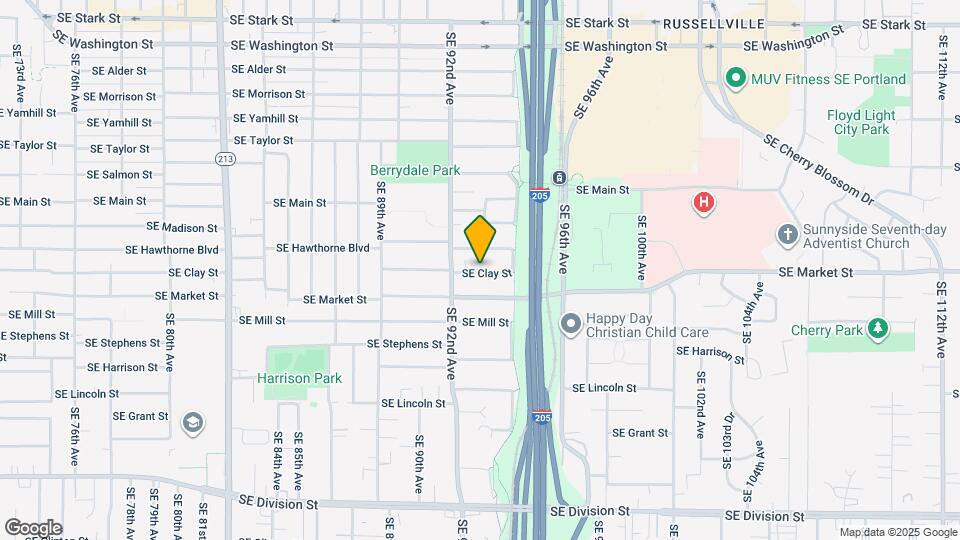 9249 SE Clay St Map and Location Details